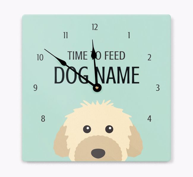 Time To Feed: Personalized {breedFullName} Wall Clock